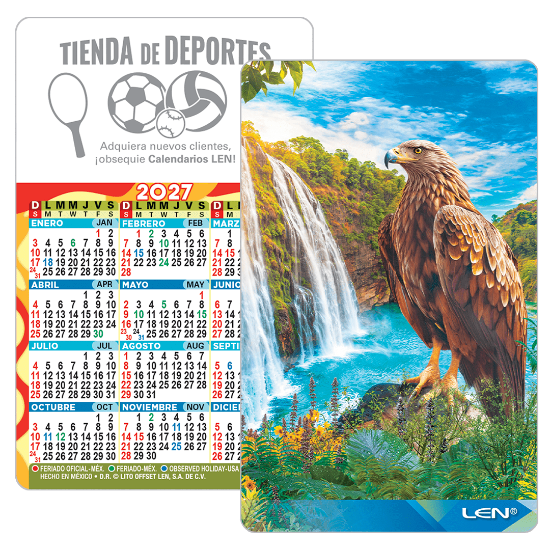 Calendario de bolsillo LEN 2027
