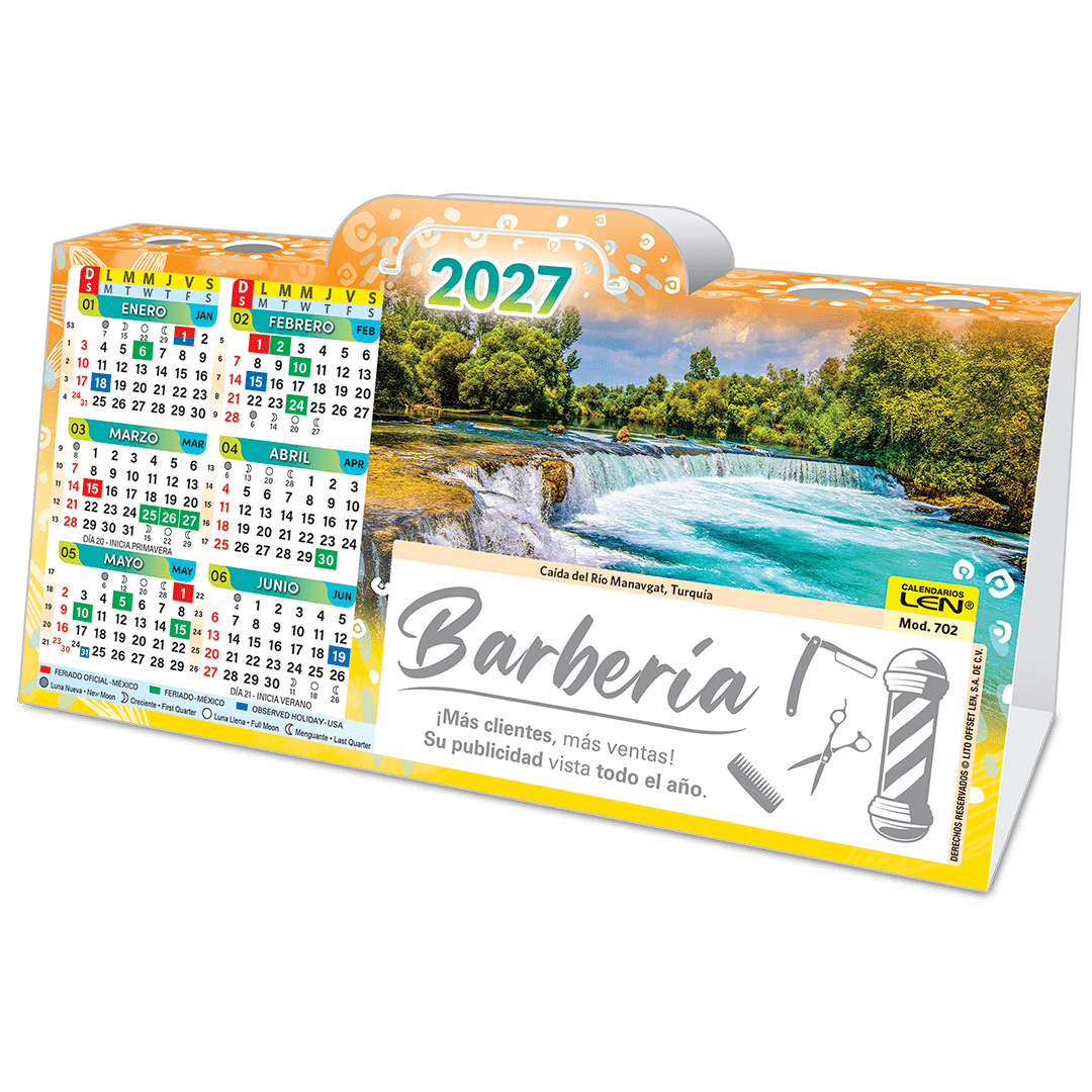 Calendario de escritorio Caballete LEN